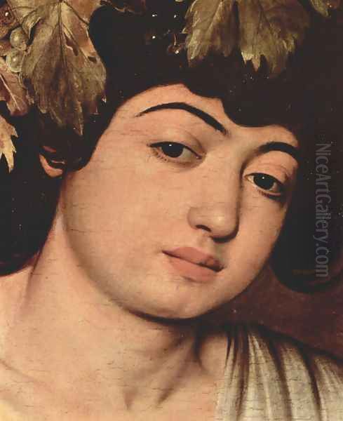 Bacchus (detail) Oil Painting by Caravaggio