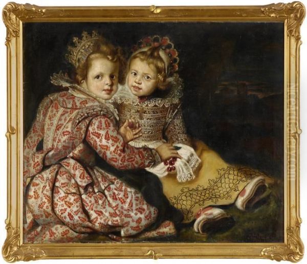 Zwei Schwestern Oil Painting by Cornelis De Vos