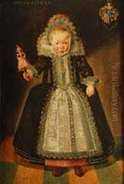 Retrato De Nina A La Edad De Dos Anos Oil Painting by Cornelis De Vos