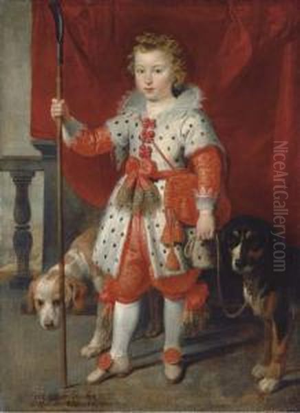 Portrait Of A Boy, Traditionally Called Francois De Boisschot Oil Painting by Cornelis De Vos