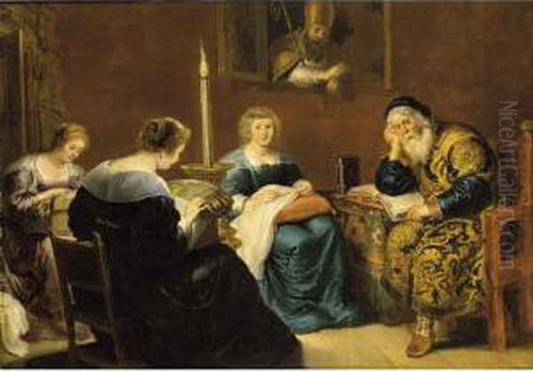 The Charity Of St. Nicholas Oil Painting by Cornelis De Vos