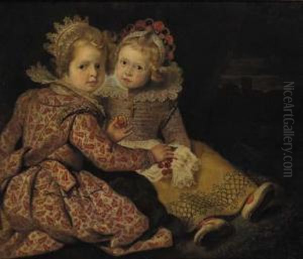 The Children Of The Artist Oil Painting by Cornelis De Vos