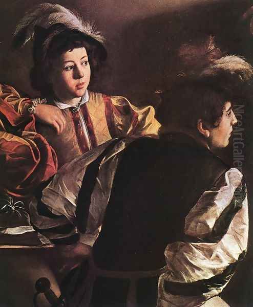 The Calling of Saint Matthew (detail 2) 1599-1600 Oil Painting by Caravaggio