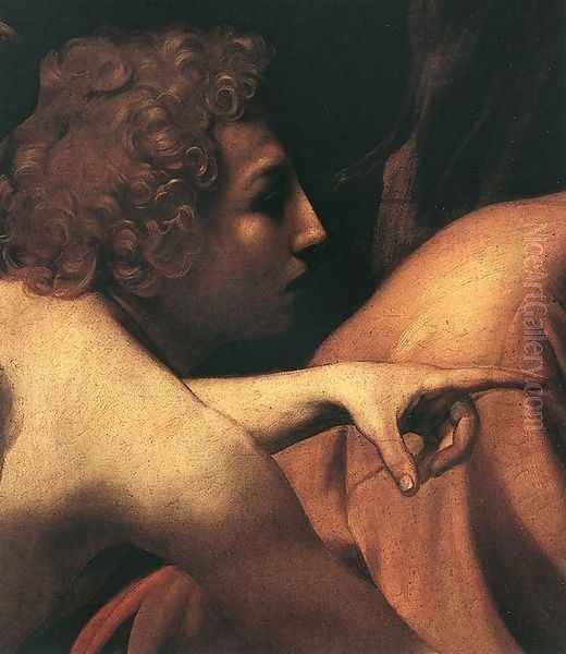 The Sacrifice of Isaac (detail 1) 1601-02 Oil Painting by Caravaggio