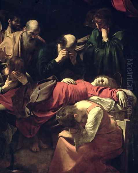 The Death of the Virgin, 1605-06 (detail) Oil Painting by Caravaggio