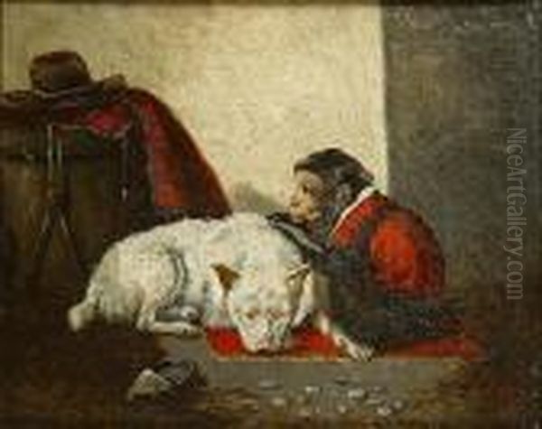 Prendre Soin Du Chien Oil Painting by Vincent de Vos