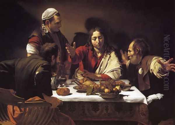 Supper at Emmaus Oil Painting by Caravaggio