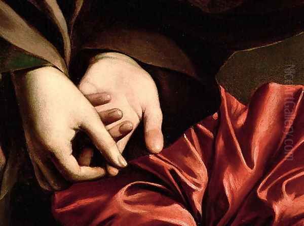 The Conversion of the Magdalen, 1597-98 (detail) Oil Painting by Caravaggio