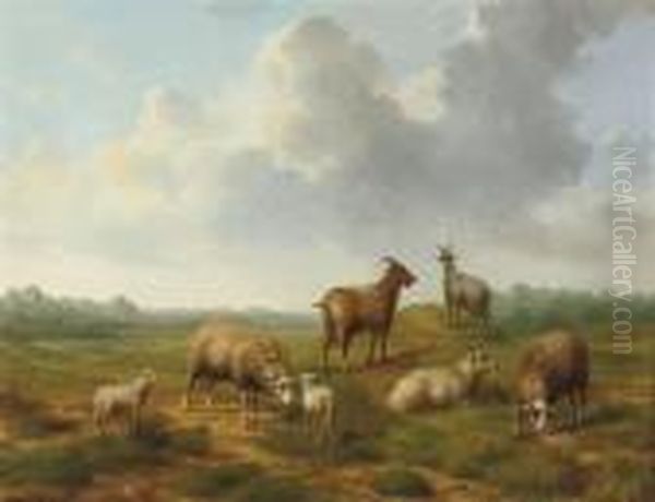 In The Meadow Oil Painting by Arthur De Waerhert