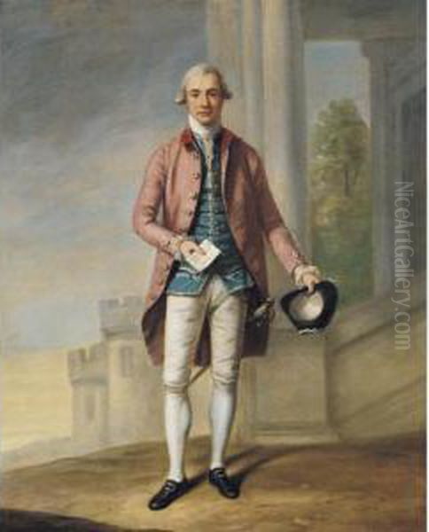 Gentleman Said To Be Sir James Wright Oil Painting by Samuel de Wilde