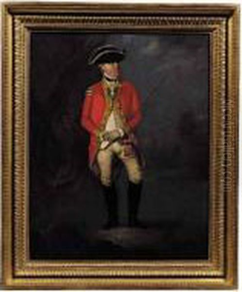 Portrait Of An Actor In The Character Of An Army Officer Oil Painting by Samuel de Wilde