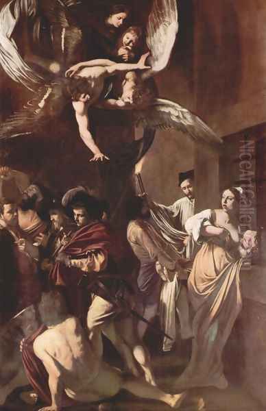 The Seven Acts Of Mercy Oil Painting by Caravaggio