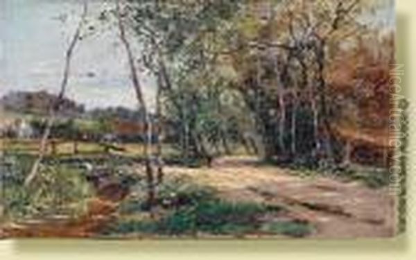 Paysage Au Ruisseau by Prosper De Wit