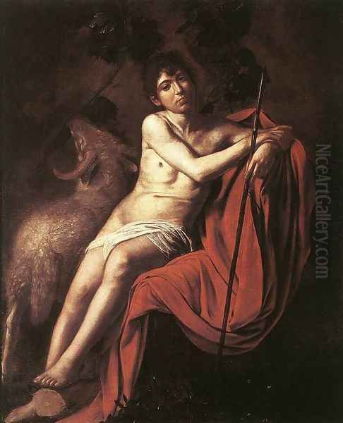 St John The Baptist 1610 Oil Painting by Caravaggio