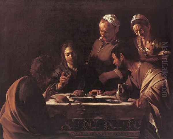 Supper at Emmaus 2 Oil Painting by Caravaggio