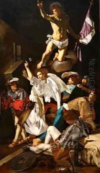 The Resurrection Oil Painting by Caravaggio