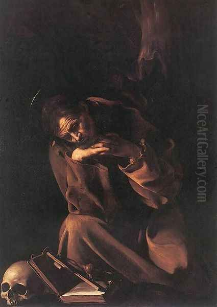 St. Francis Oil Painting by Caravaggio