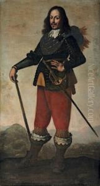 Portrait Of An Officer Oil Painting by Francisco De Zurbaran