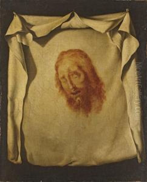 The Veil Of Saint Veronica Oil Painting by Francisco De Zurbaran