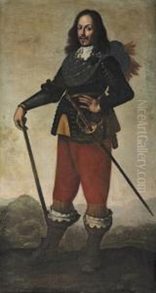 Portrait Of An Officer Oil Painting by Francisco De Zurbaran