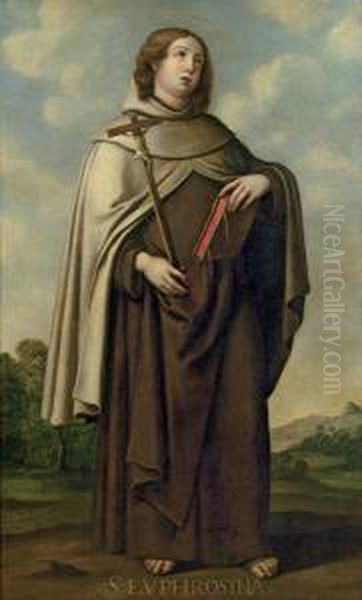 Heilige Euphrosyna Oil Painting by Francisco De Zurbaran