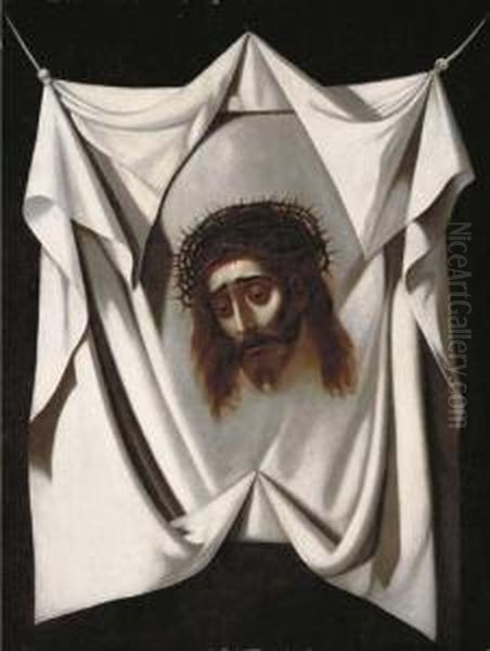 The Veil Of Saint Veronica Oil Painting by Francisco De Zurbaran