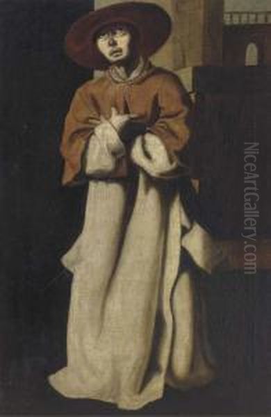 Cardinal Niccolo Albergati Oil Painting by Francisco De Zurbaran