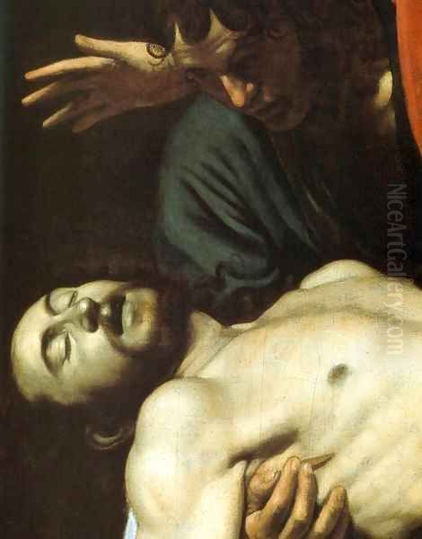 The Entombment (detail) Oil Painting by Caravaggio