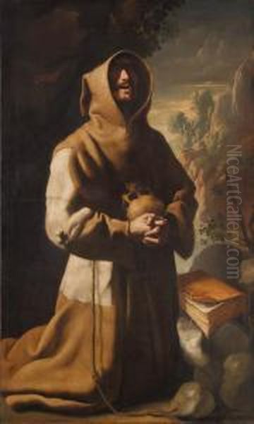 The Ecstasy Of Saint Francis Oil Painting by Francisco De Zurbaran