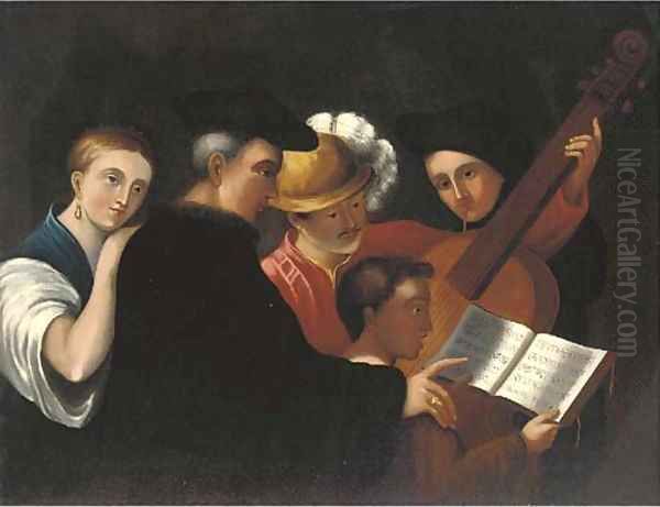 The music lesson Oil Painting by Caravaggio