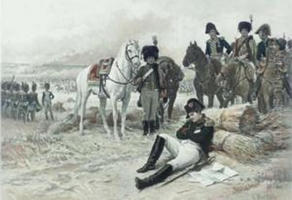 [napoleon Sleeping] Oil Painting by Edouard Bernard Debat-Ponsan