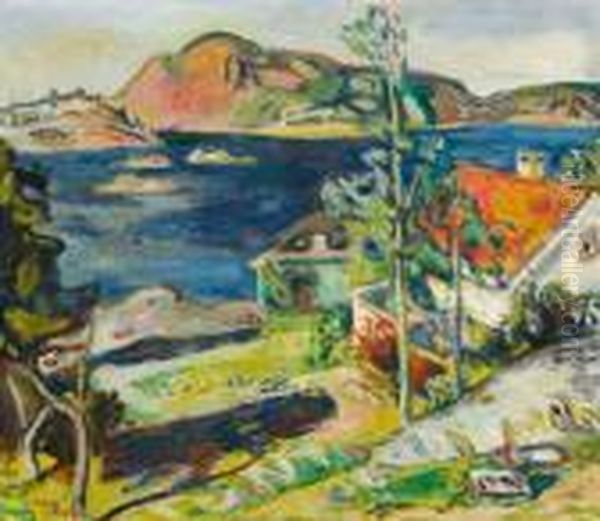 Nordenvind, Skatoy 1939 1939 Oil Painting by Peder Deberitz