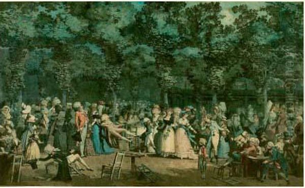 La Promenade Publique by Philibert-Louis Debucourt