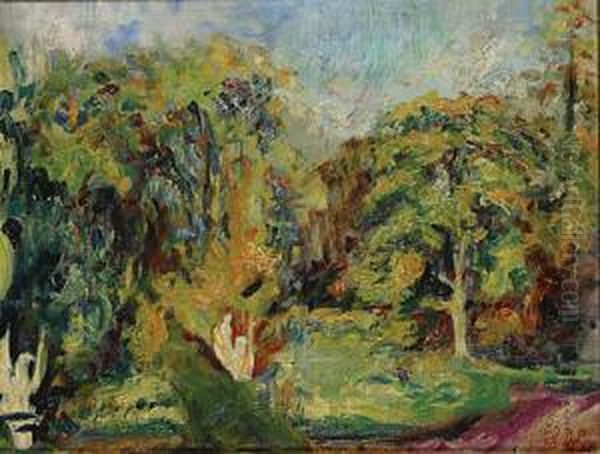 Vue De Parc Oil Painting by Charles Dehoy