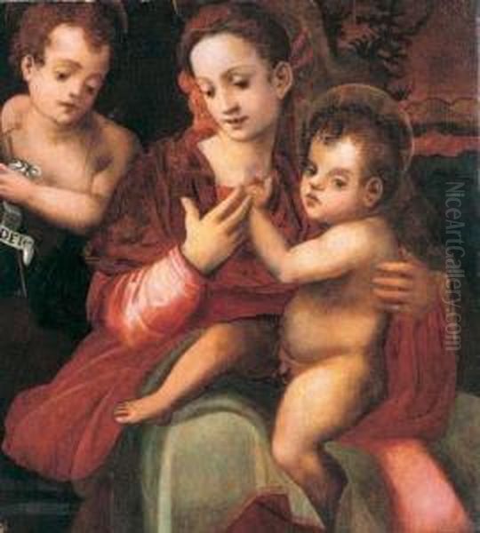 Madonna Con Bambino Oil Painting by Francesco Brini Active Florence