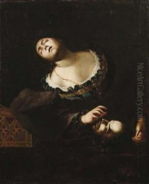 Salome Con La Testa Del Battista Oil Painting by Francesco del Cairo