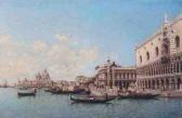 Grand Canal Oil Painting by Federico del Campo