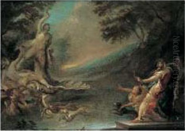 La Chasse De Diane Oil Painting by Giacomo del Po