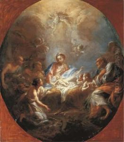 The Adoration Of The Shepherds by Giacomo del Po