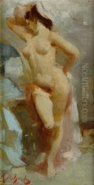 Nudo Femminile Oil Painting by Alfredo Del Sordo