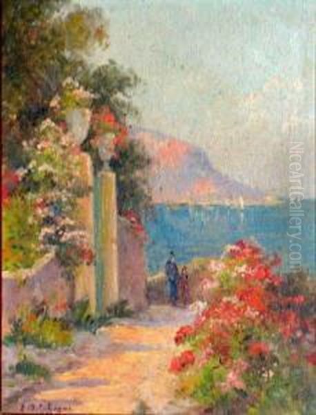 Beaulieu-sur-mer Oil Painting by Eugene Jules Delahogue