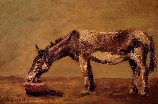 The Donkey Oil Painting by Jean-Baptiste-Camille Corot