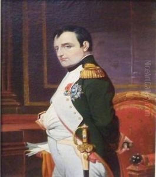 The Emperor Napoleon In Hisstudy Oil Painting by Paul Delaroche