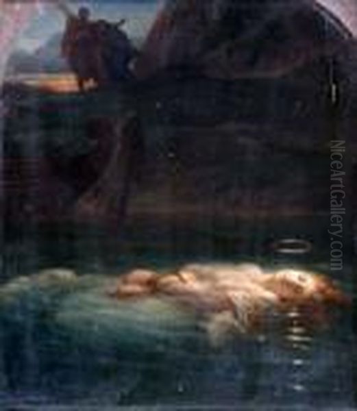 La Jeune Martyre. Oil Painting by Paul Delaroche