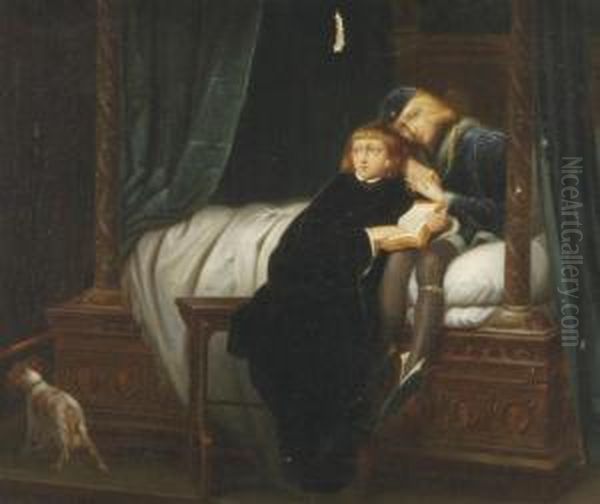 The Children Of Edward Oil Painting by Paul Delaroche