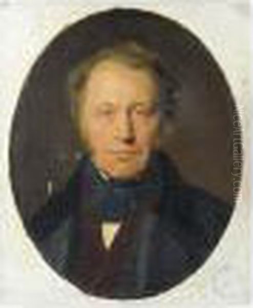 Portrait Du Comte James-alexandre De Pourtales-gorgier Oil Painting by Paul Delaroche