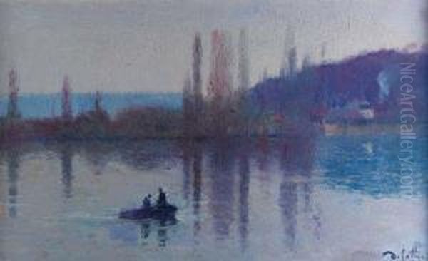 Le Lac Oil Painting by Joseph Delattre