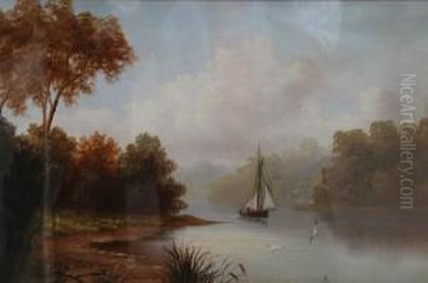 Blackwall, Near Gosford Oil Painting by Valentine, Val Delawarr