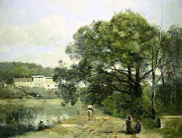 Ville d'Avray Oil Painting by Jean-Baptiste-Camille Corot