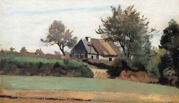 Archicourt, Near Arras Oil Painting by Jean-Baptiste-Camille Corot